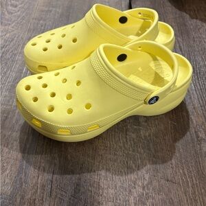 Yellow crocs
